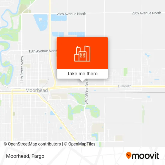 Moorhead map