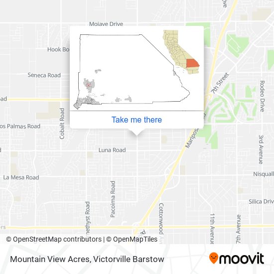 Mapa de Mountain View Acres