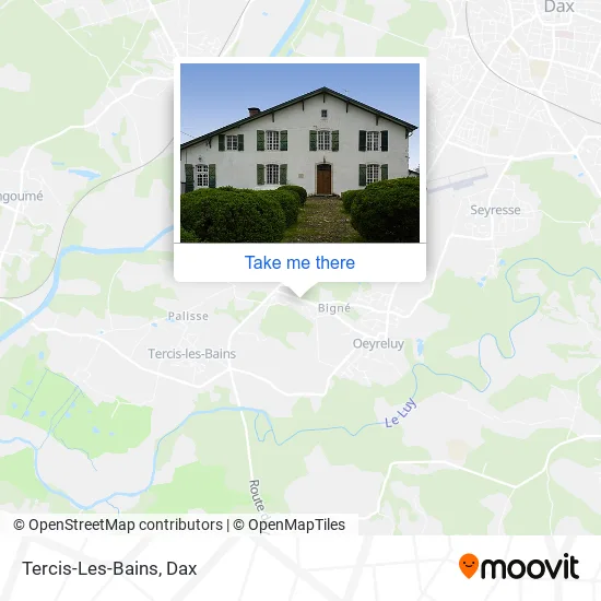 Tercis-Les-Bains map