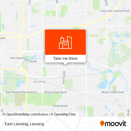 East Lansing map