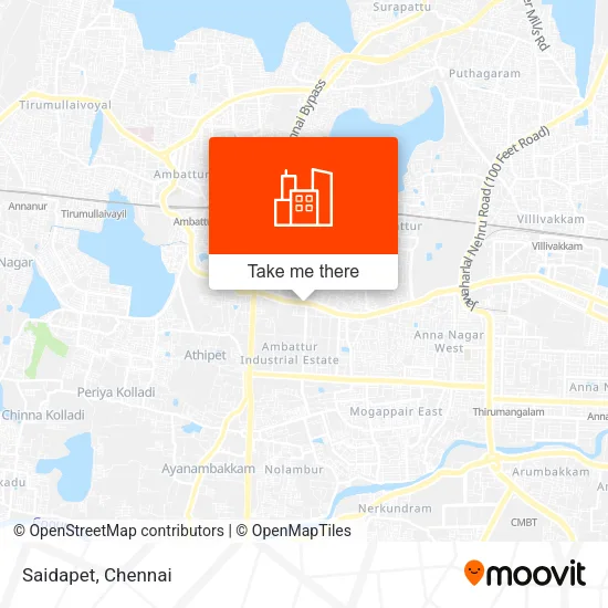 Saidapet map