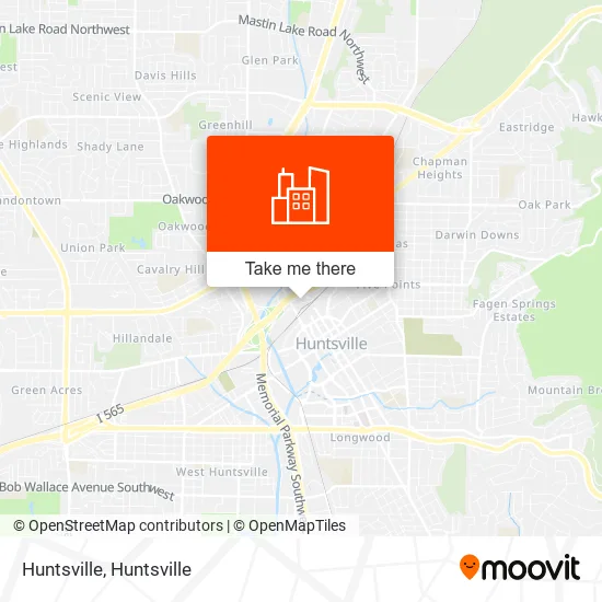 Huntsville map