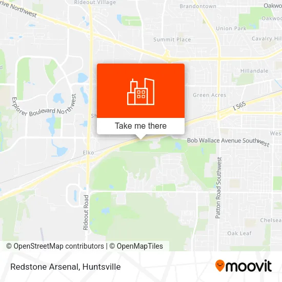 Redstone Arsenal map