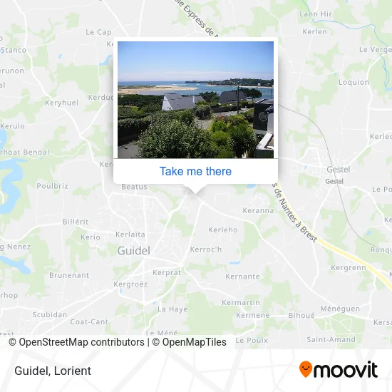 Guidel map