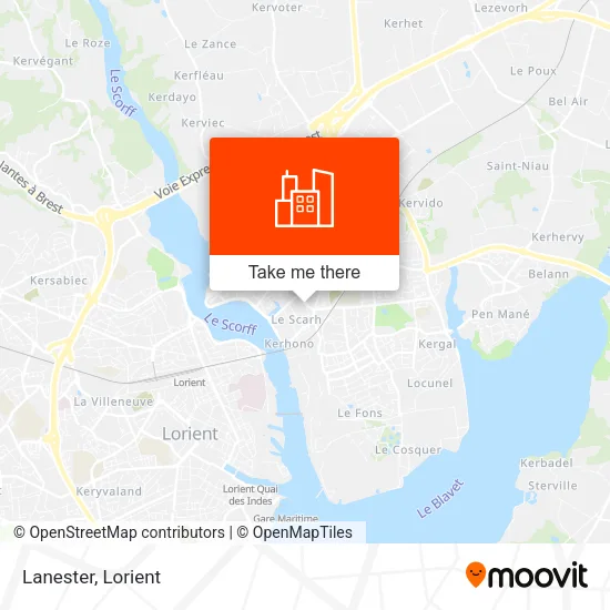 Lanester map