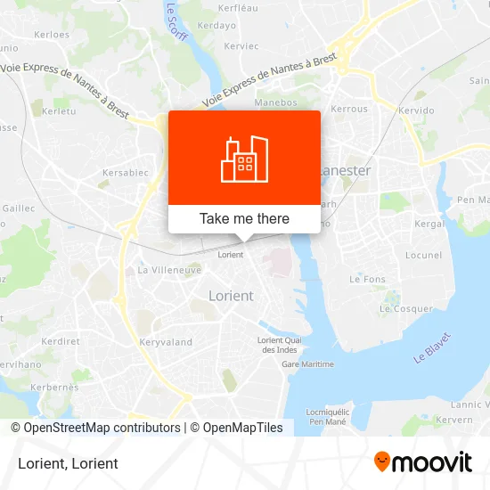 Lorient map