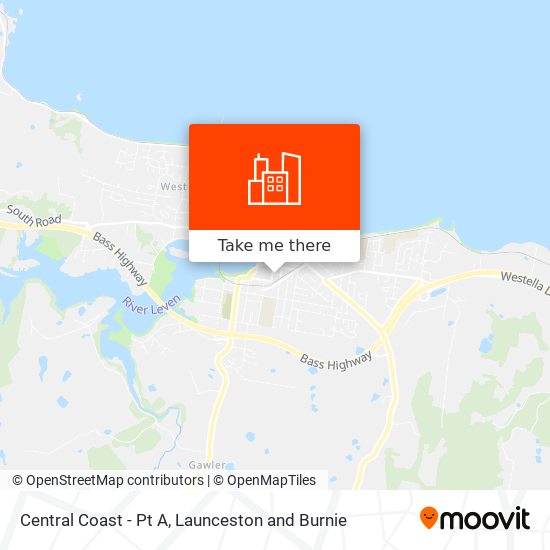 Central Coast - Pt A map