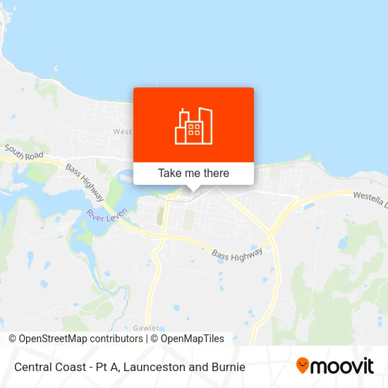 Central Coast - Pt A map