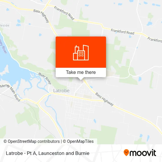 Latrobe - Pt A map