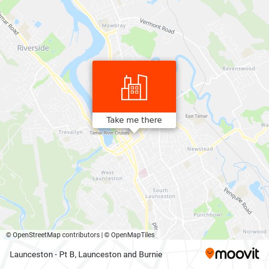Launceston - Pt B map