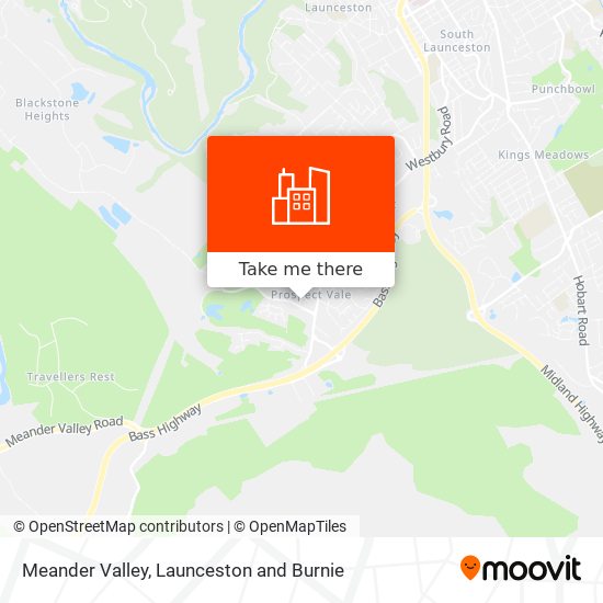 Meander Valley map