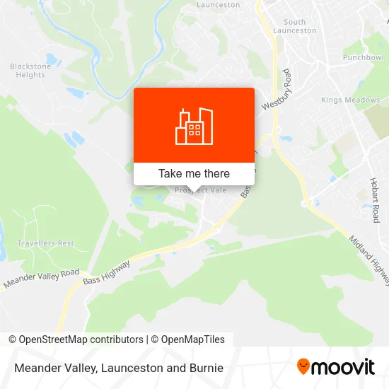 Meander Valley map