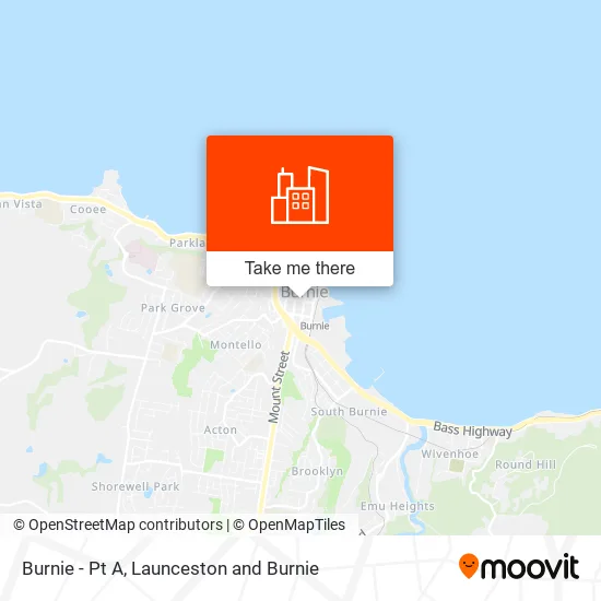 Burnie  - Pt A map