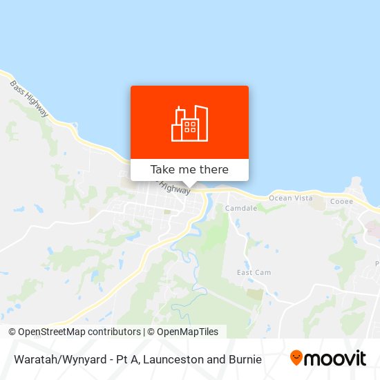 Waratah/Wynyard - Pt A map