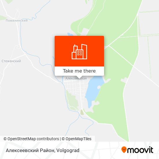 Алексеевский Район map