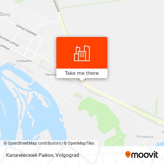 Калачёвский Район map