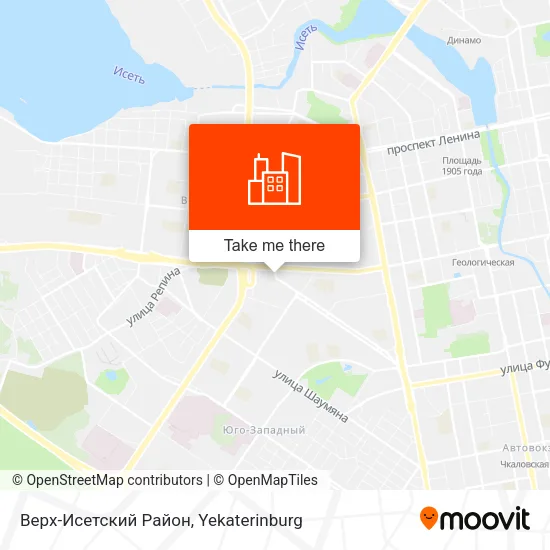 Верх-Исетский Район map