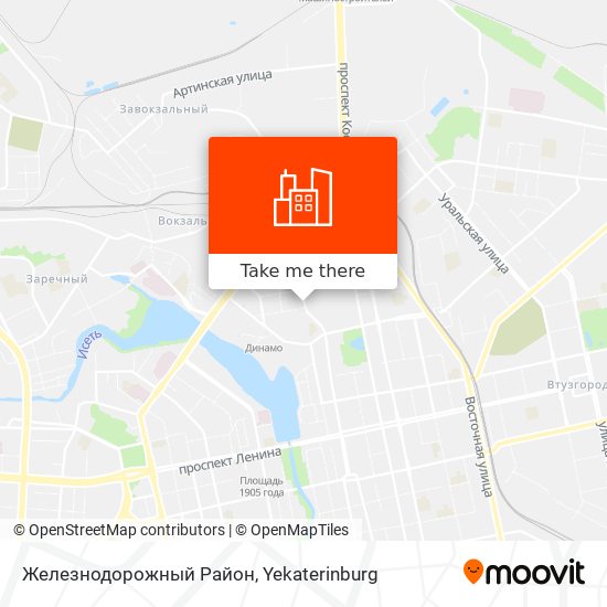 Железнодорожный Район map