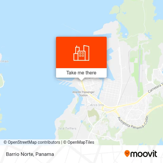 Barrio Norte map