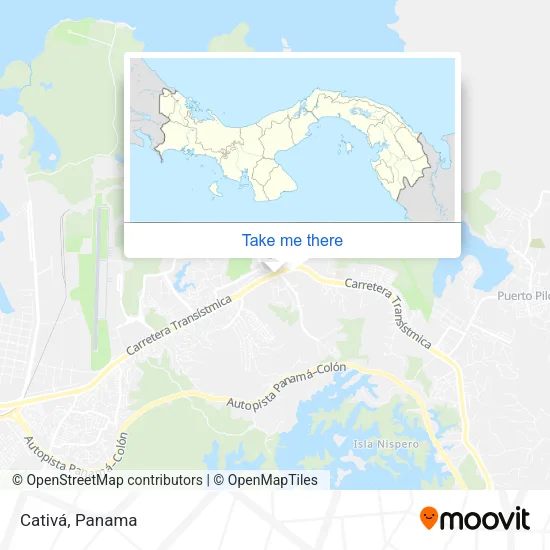 Cativá map