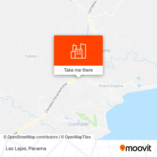 Las Lajas map
