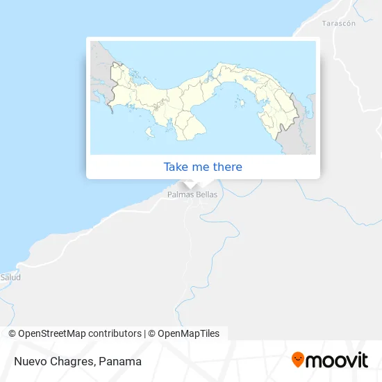 Nuevo Chagres map