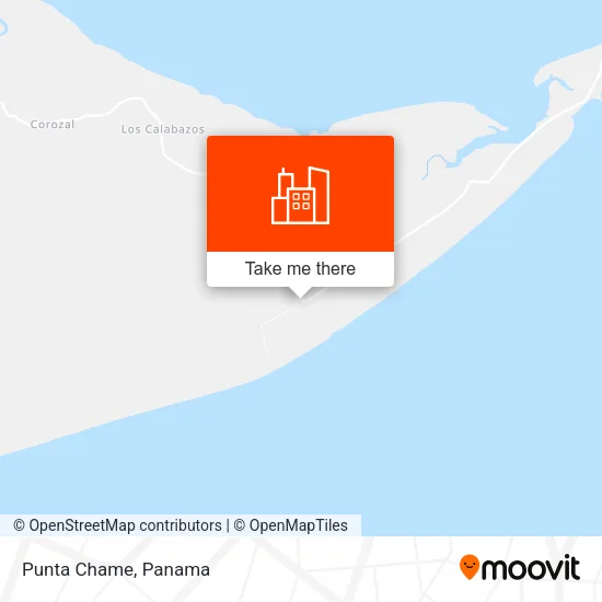 Punta Chame map