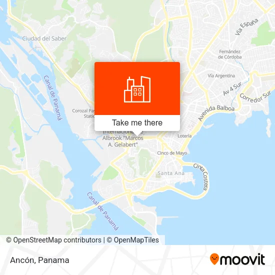 Ancón map