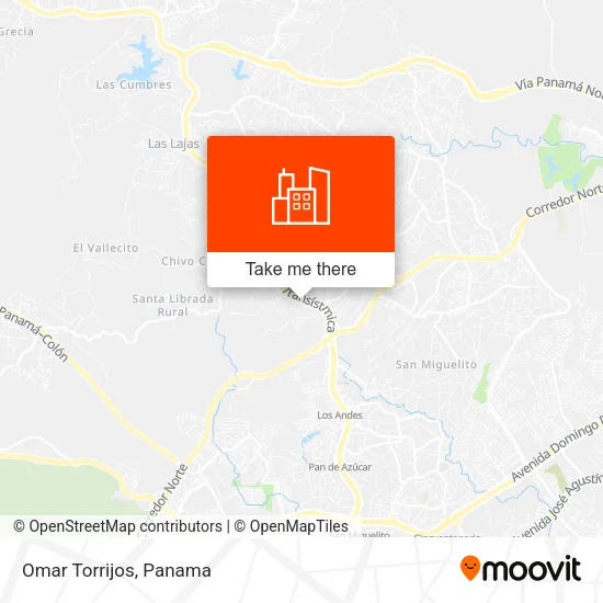Omar Torrijos map