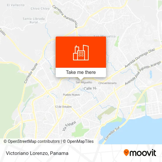 Victoriano Lorenzo map