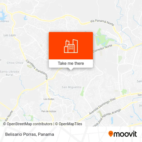 Belisario Porras map