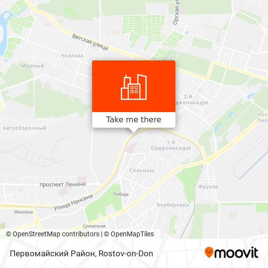 Первомайский Район map