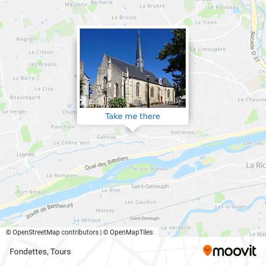 Fondettes map