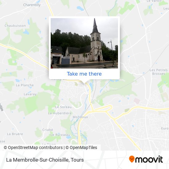 La Membrolle-Sur-Choisille map