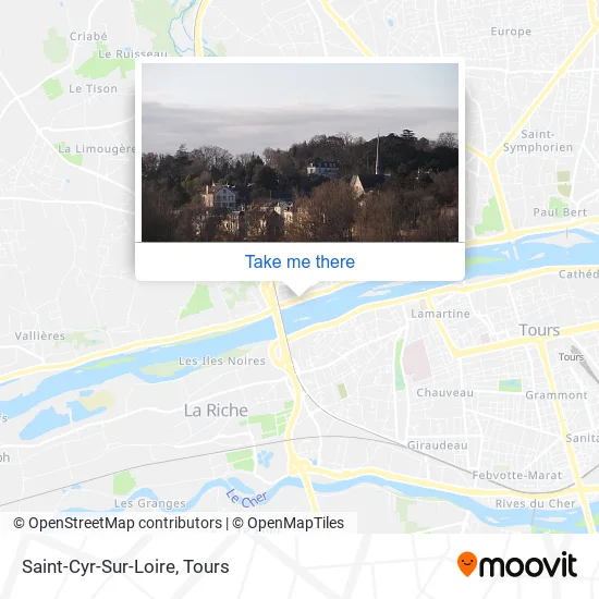 Saint-Cyr-Sur-Loire map