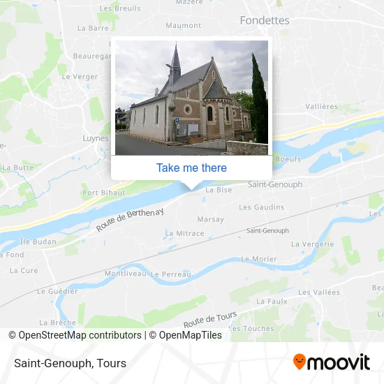 Saint-Genouph map