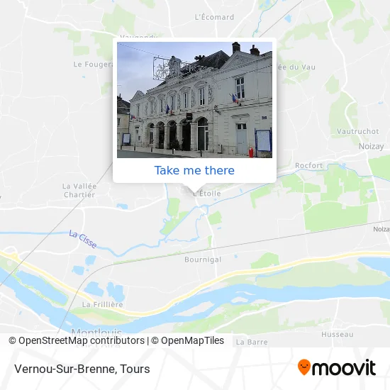 Vernou-Sur-Brenne map