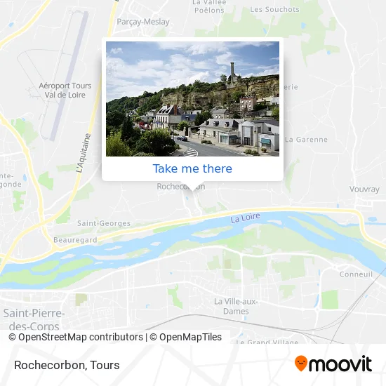 Rochecorbon map
