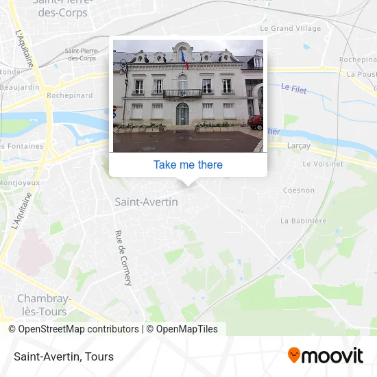 Saint-Avertin map