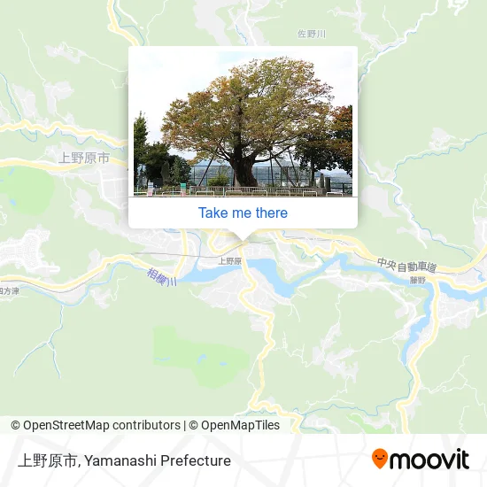 上野原市 map