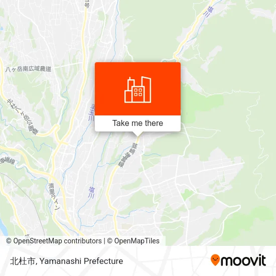 北杜市 map