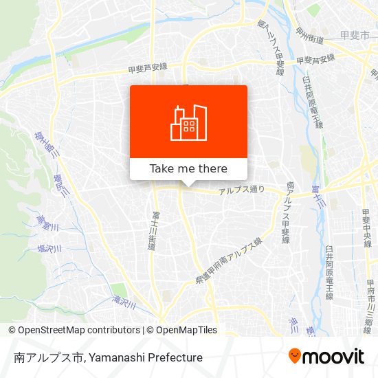 南アルプス市 map