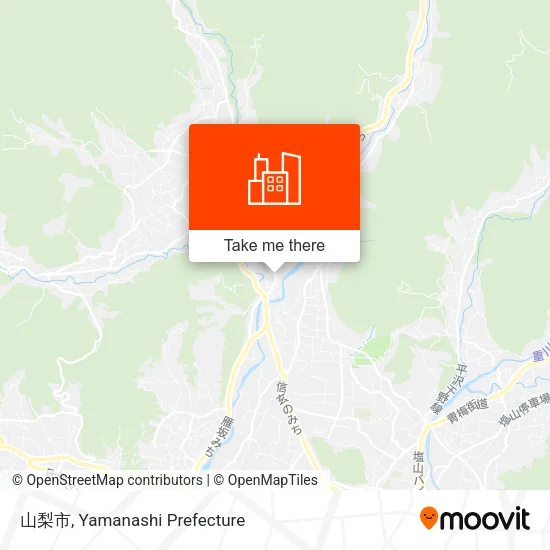 山梨市 map