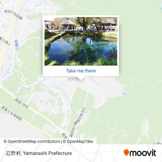 忍野村 map