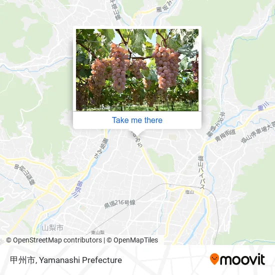 甲州市 map