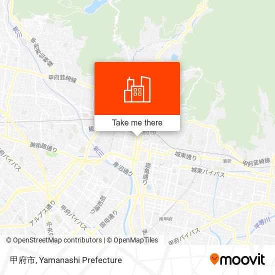 甲府市 map