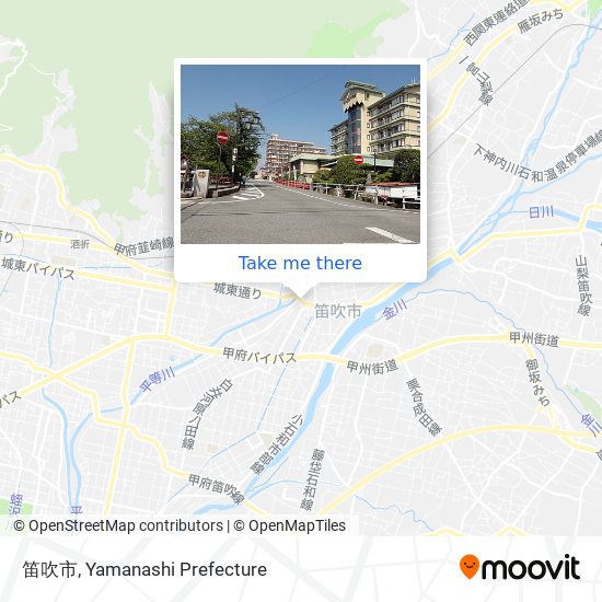笛吹市 map