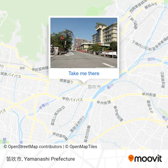 笛吹市 map
