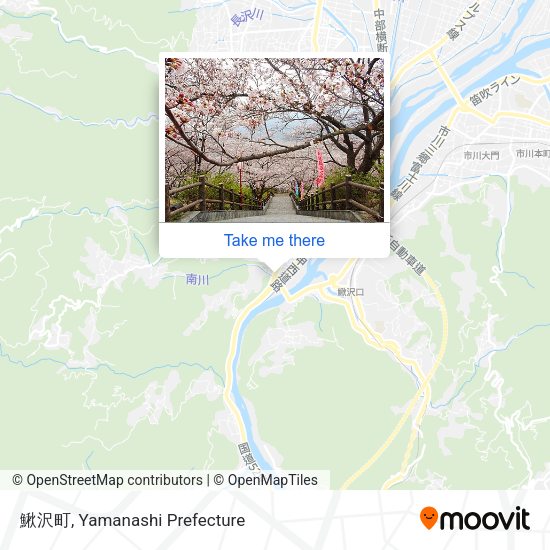 鰍沢町 map