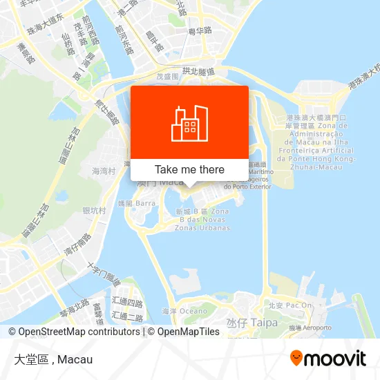 大堂區 map